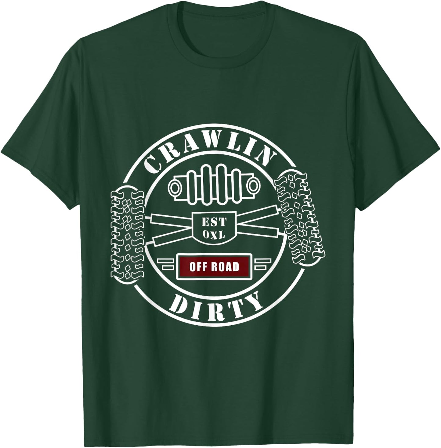 Big Tires Off-Road RC Rock Crawling 4x4 Four Wheel T-Shirt - T-Shirt | Forest