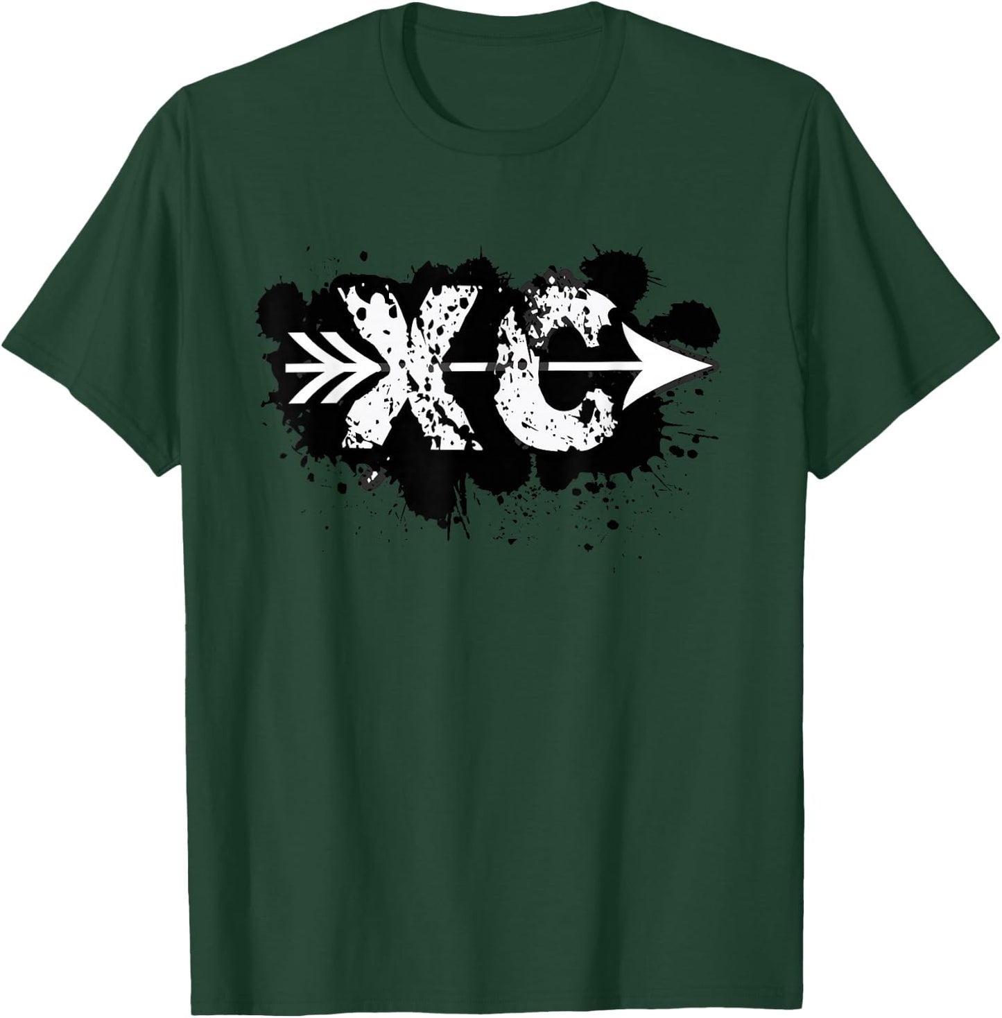 Grunge Dirty Cross Country Running T-Shirt - T-Shirt | Forest