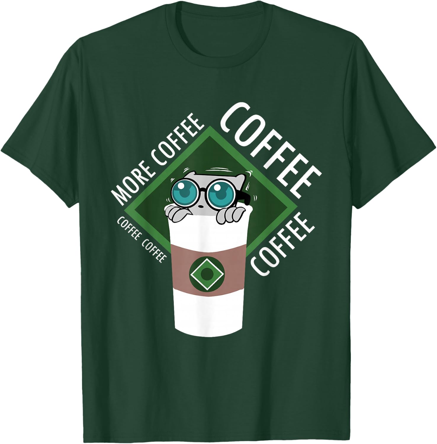 More Coffee! Mushroom-E T-Shirt - T-Shirt | Forest