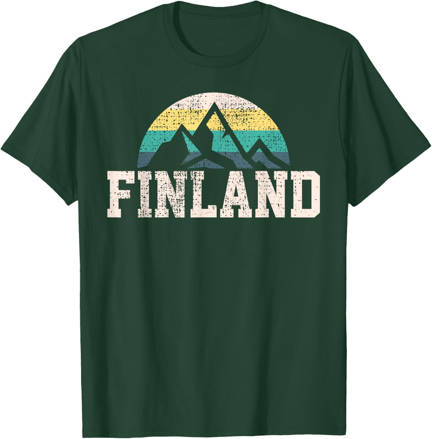 Finland Finnish Country Mountain Vintage T-Shirt - T-Shirt | Forest
