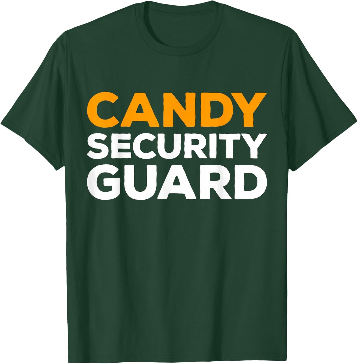 Candy Security Guard Shirt Adult Kids Halloween Costume T-Shirt - T-Shirt | Forest