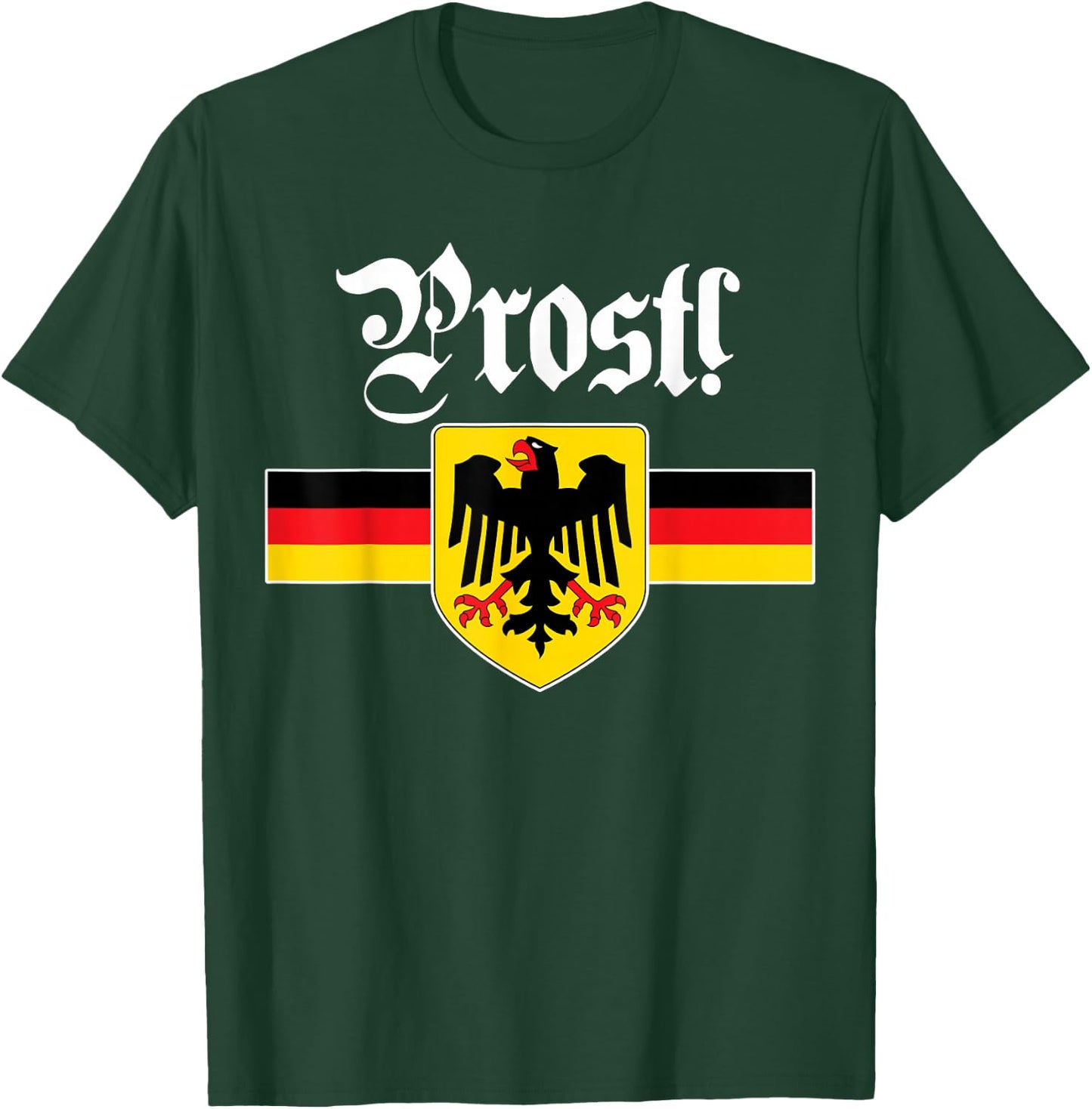 Oktoberfest by &Zoo German Coat of Arms Oktoberfest - Black, , Short Sleeve, Classic Fit, Small T-Shirt - T-Shirt | Forest