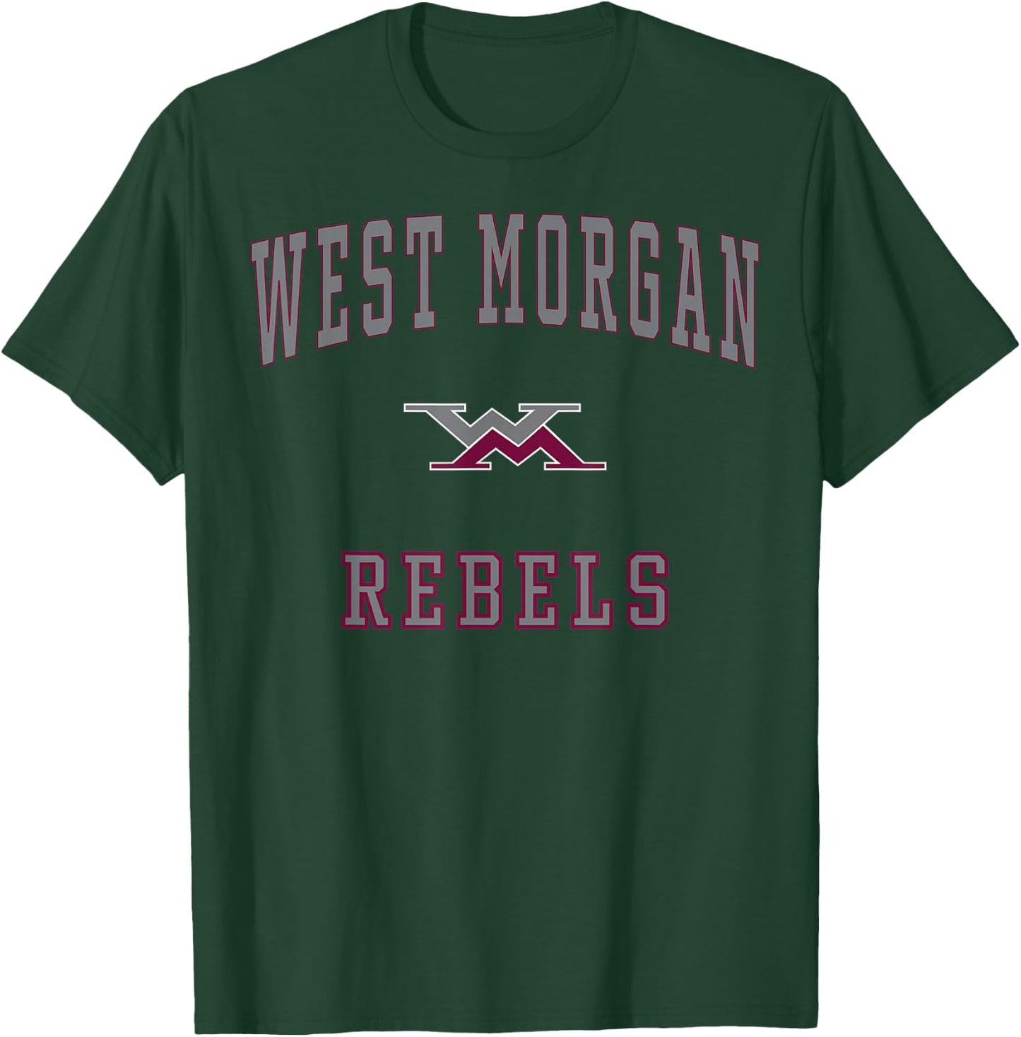 West Morgan High School Rebels C1 T-Shirt - T-Shirt | Forest