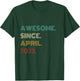 3 Years Old Awesome Since April 2023 3rd Birthday T-Shirt - T-Shirt | Forest