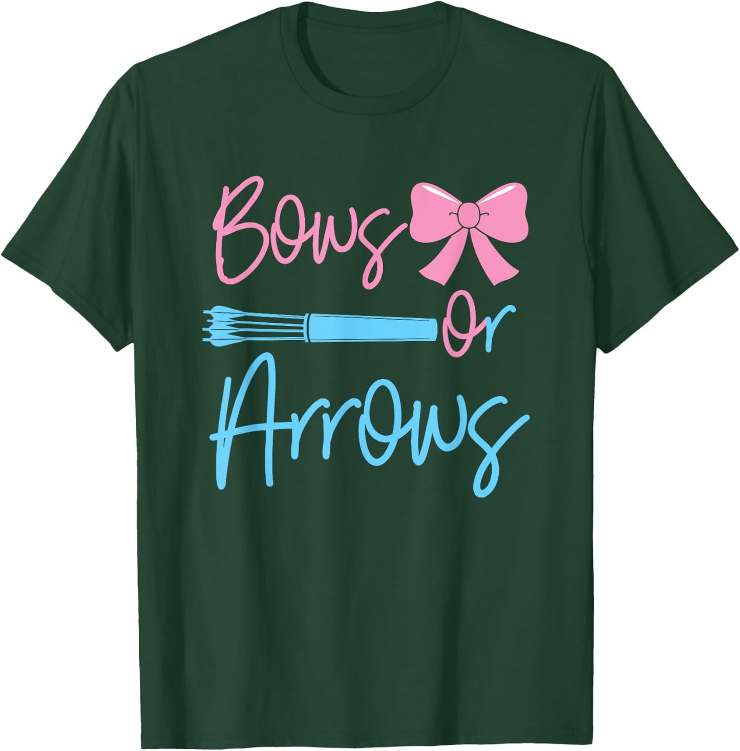 Bows or Arrows gender reveal party idea for mom or dad T-Shirt - T-Shirt | Forest