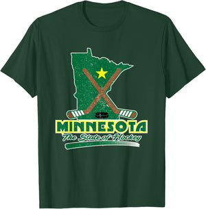 Minnesota Shirts - The State Of Hockey T-Shirt - T-Shirt | Forest