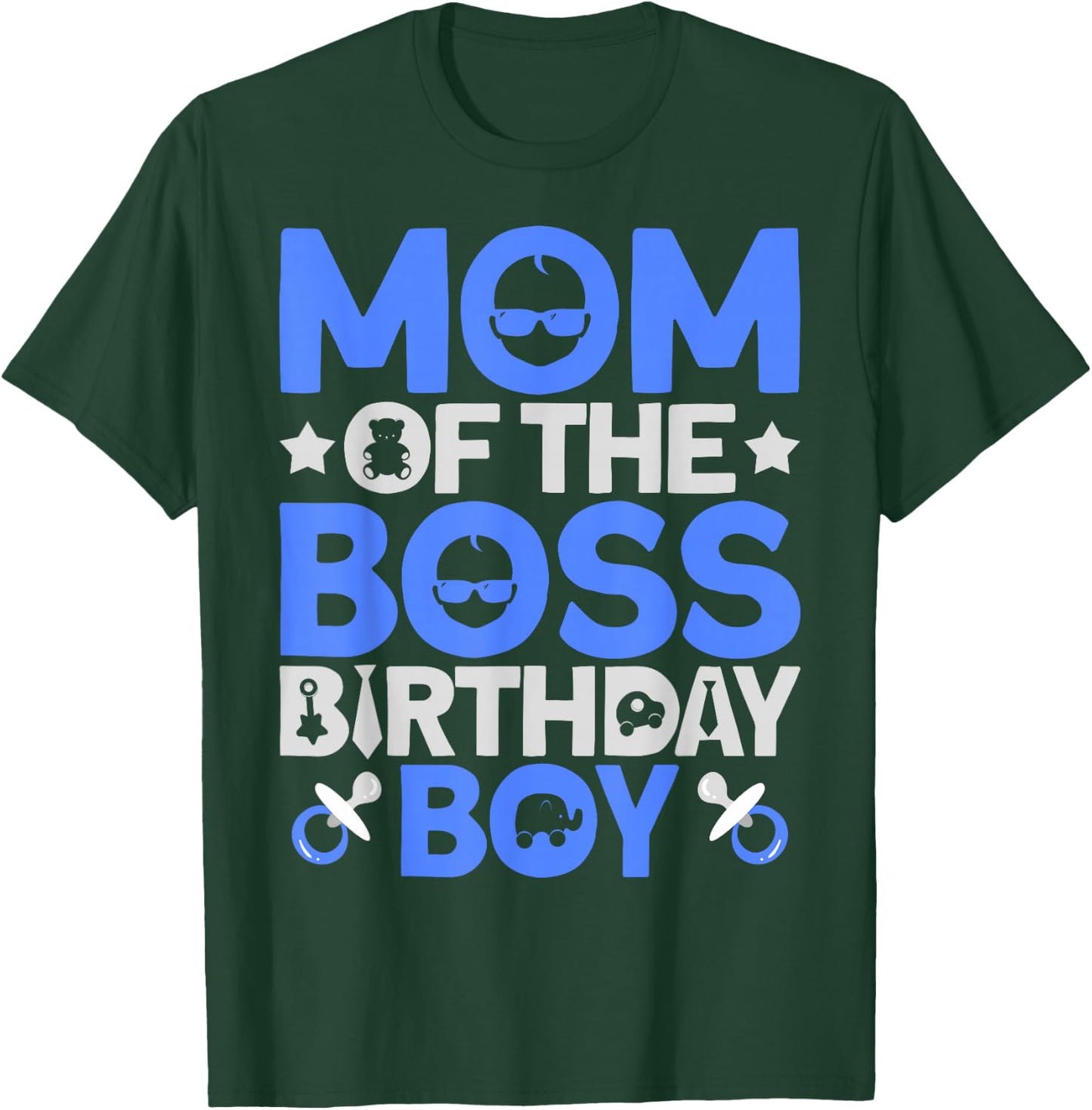 Mom Of The Boss Birthday Party Outfit Like A Boss Mom T-Shirt - T-Shirt | Forest