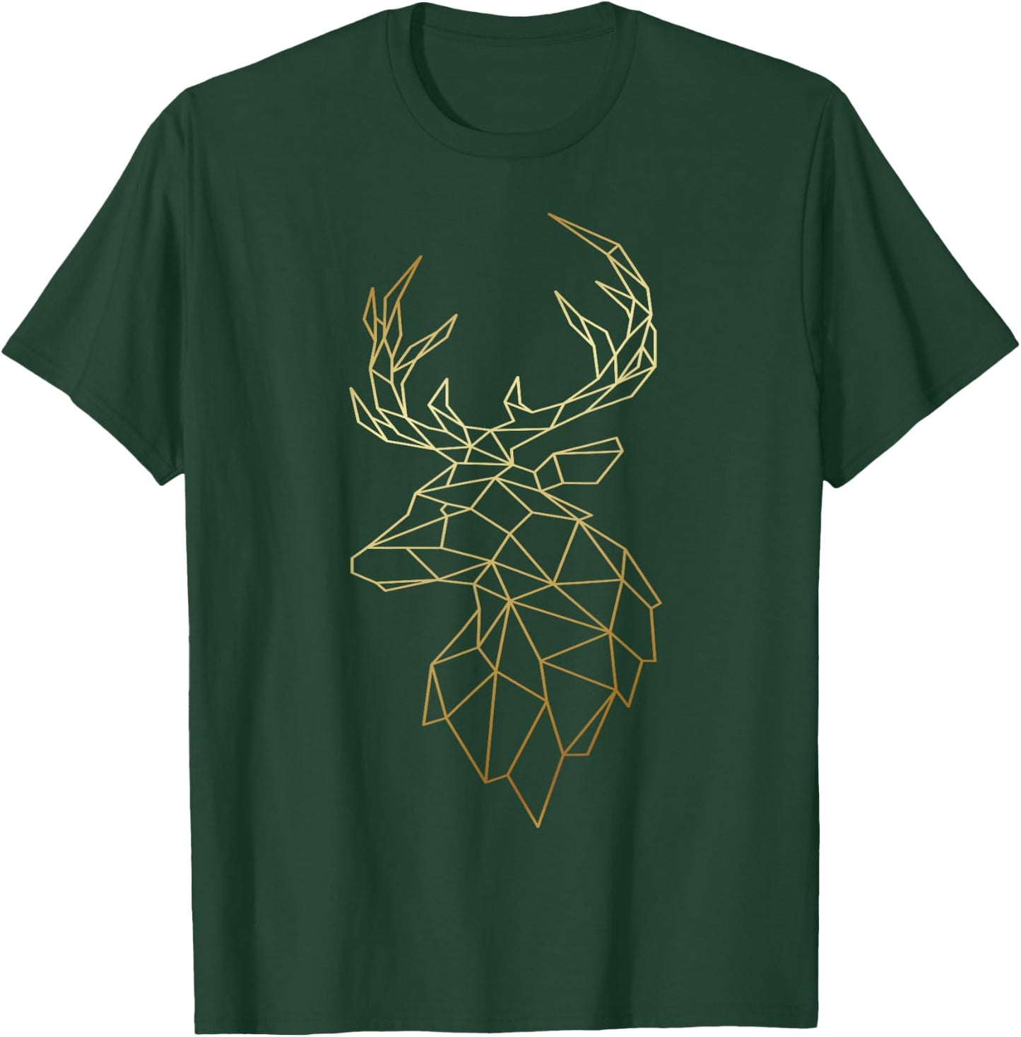 Deer Shirt Geometric Polygonal Abstract Art T-Shirt - T-Shirt | Forest