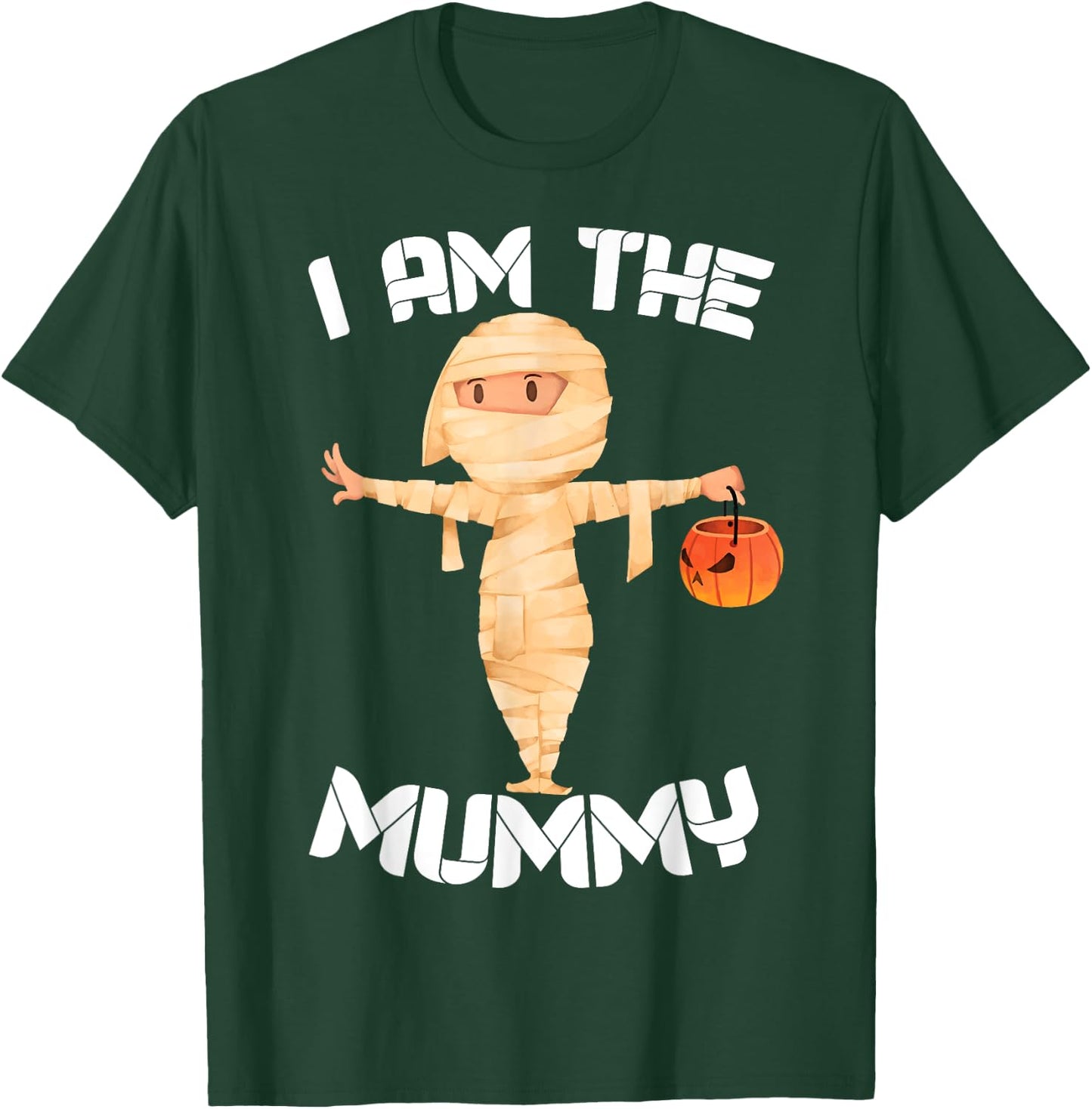 I Am The Mummy Shirt Matching Halloween Costume Mom T-Shirt - T-Shirt | Forest