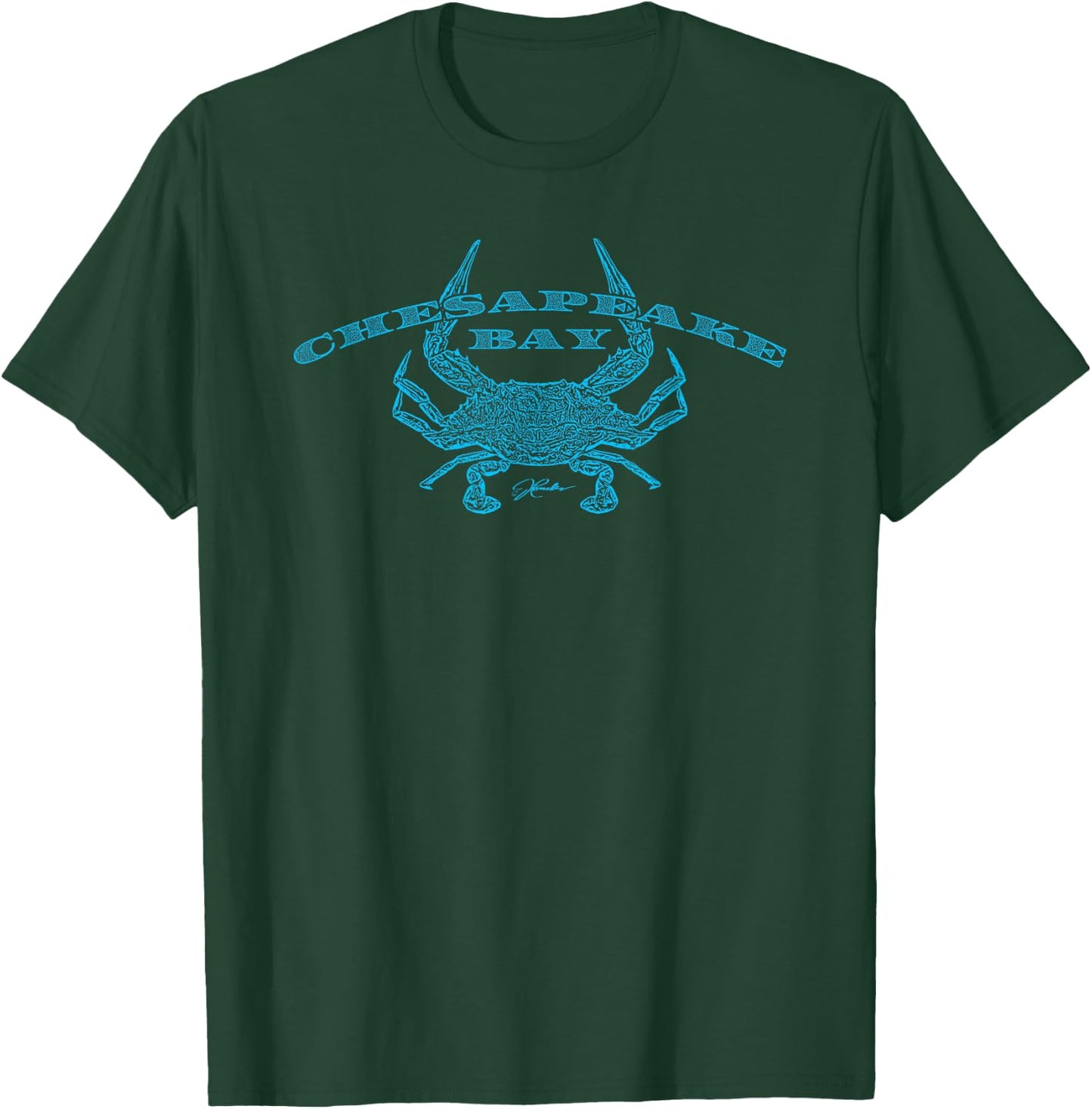 JCombs: Chesapeake Bay/Blue Crab T-Shirt - T-Shirt | Forest