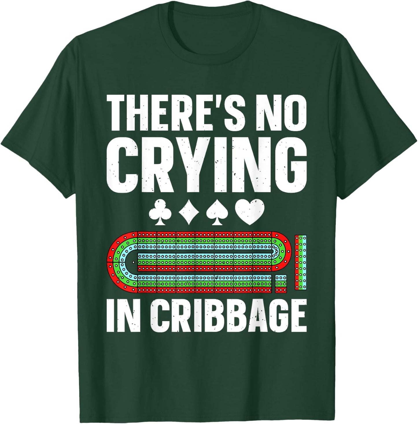 Cribbage Gift Cribbage Board Accessories & Stuff Adults Kids Black Small Short Sleeve Casual Humorous Game Cribbage-Themed T-Shirt - T-Shirt | Forest