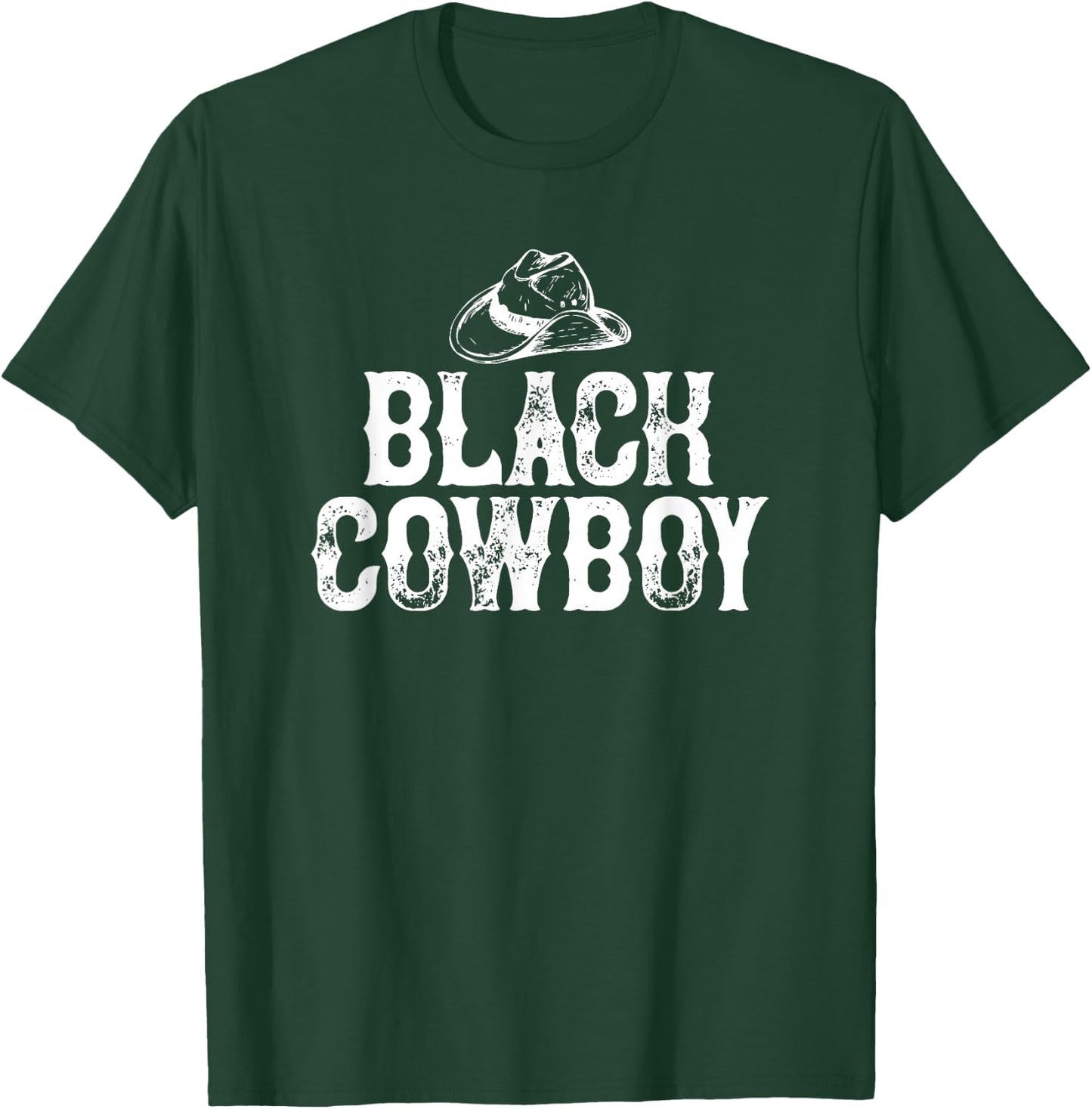 Black Cowboy Vintage Gift T-Shirt - T-Shirt | Forest