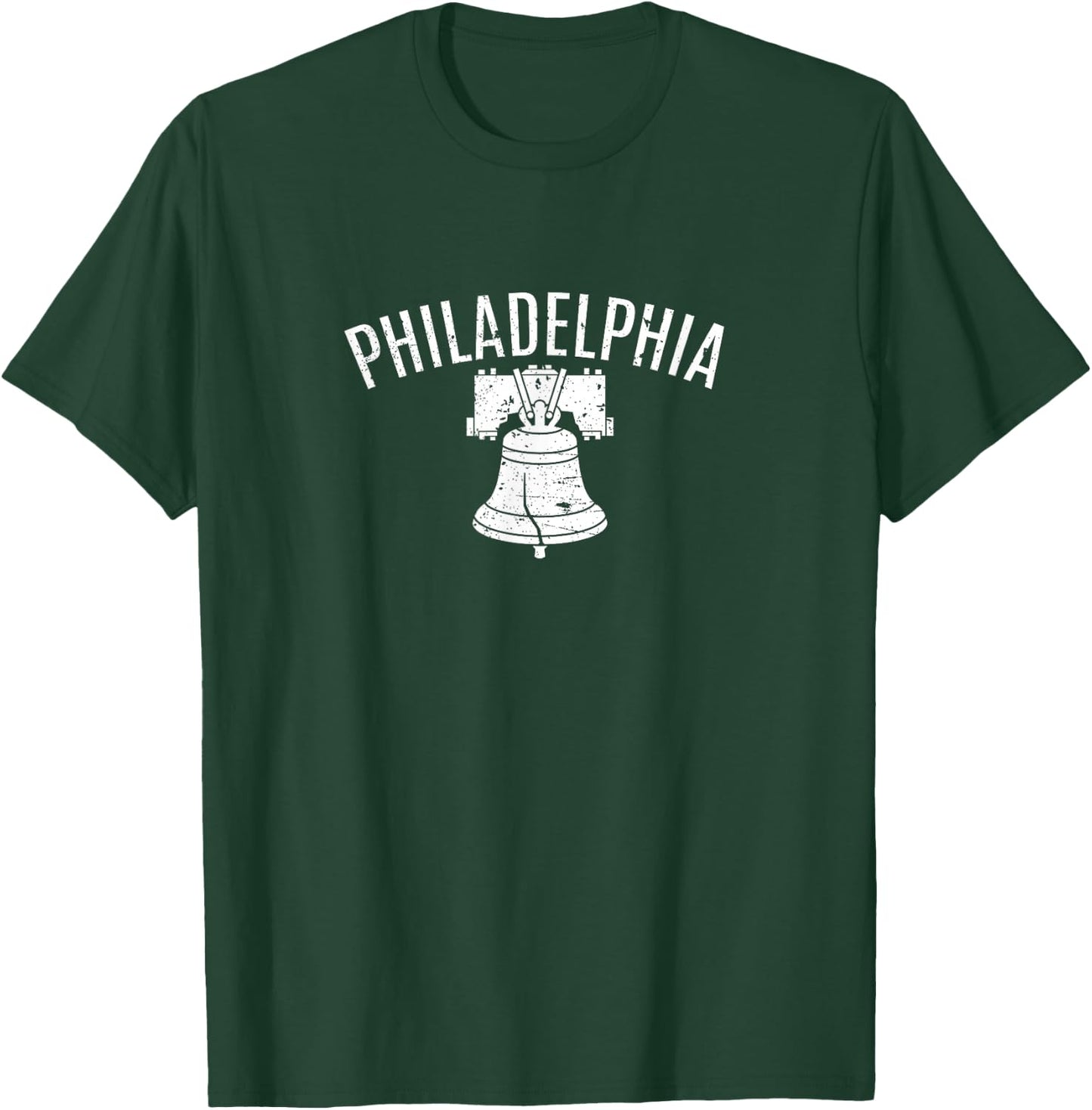 Liberty Bell Philadelphia Pennsylvania PA Distressed T-Shirt - T-Shirt | Forest