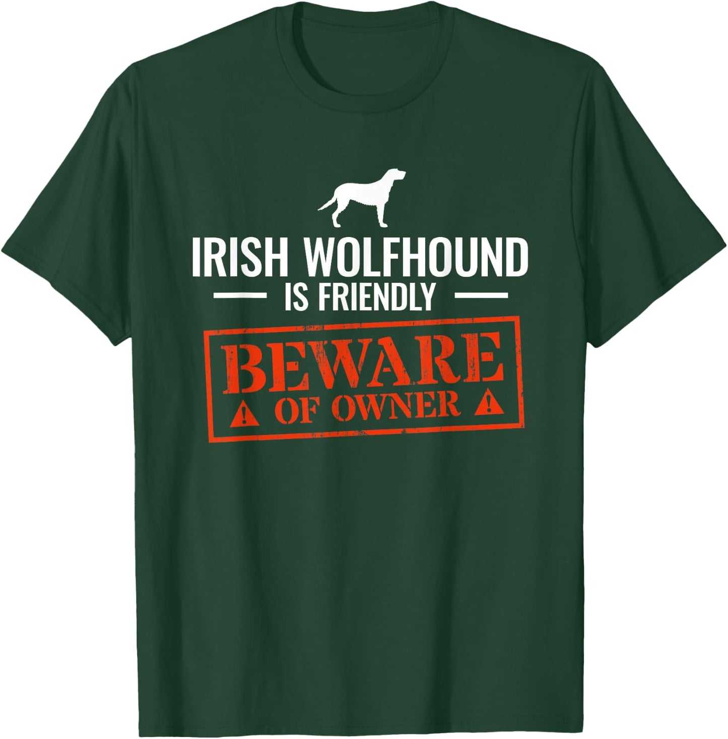 Funny Irish Wolfhound Dog Owner Dog Lover Gift Women T-Shirt - T-Shirt | Forest