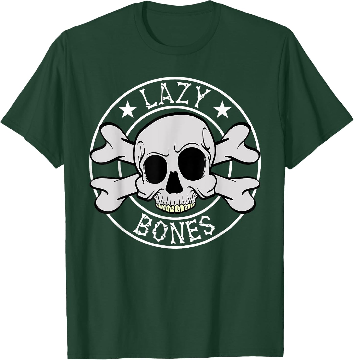 Lazy Bones Skeleton Halloween Costume Horror movies T-Shirt - T-Shirt | Forest