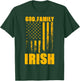 Notre Dame Irish God. Family. Vintage USA Flag T-Shirt - T-Shirt | Forest