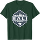 Bali Indonesia Design With Bali Island And Silhoutte of City T-Shirt - T-Shirt | Forest