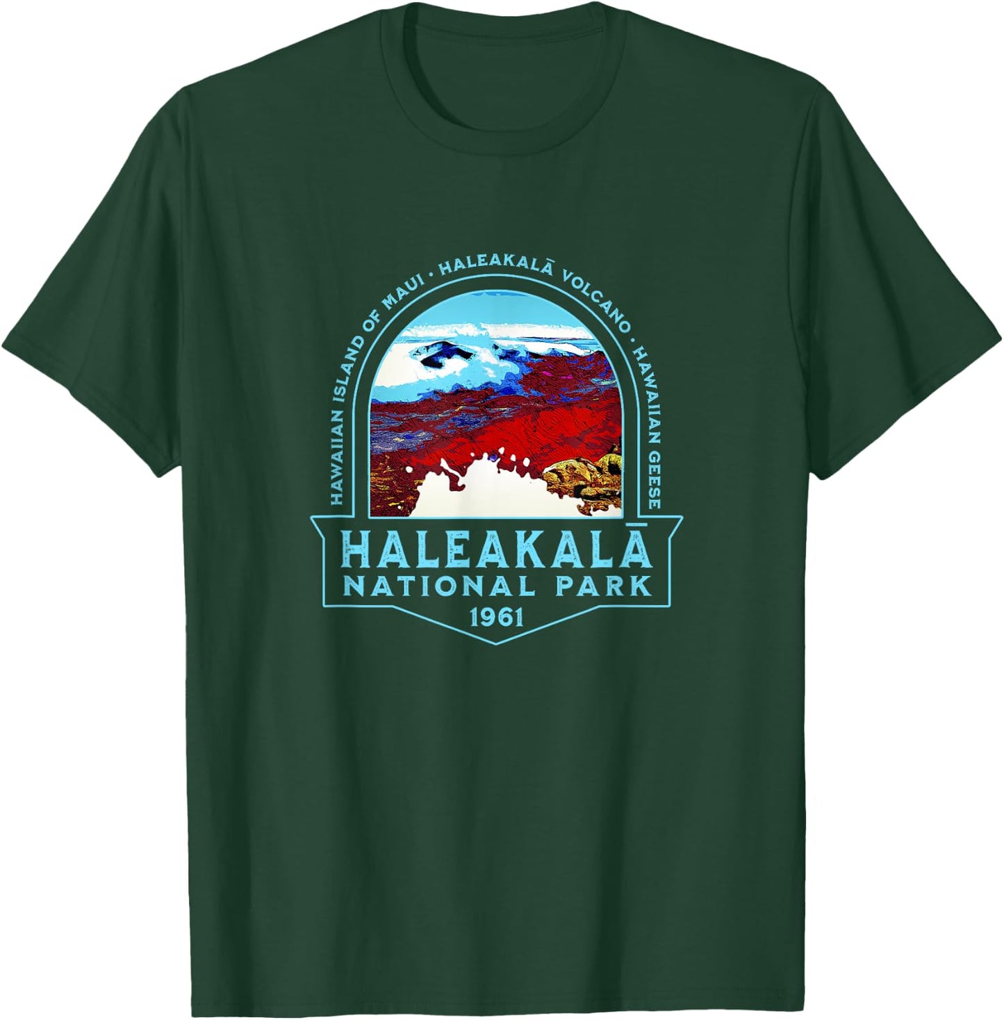 Haleakala National Park Maui Hawaii Volcano Hiking T-Shirt - T-Shirt | Forest