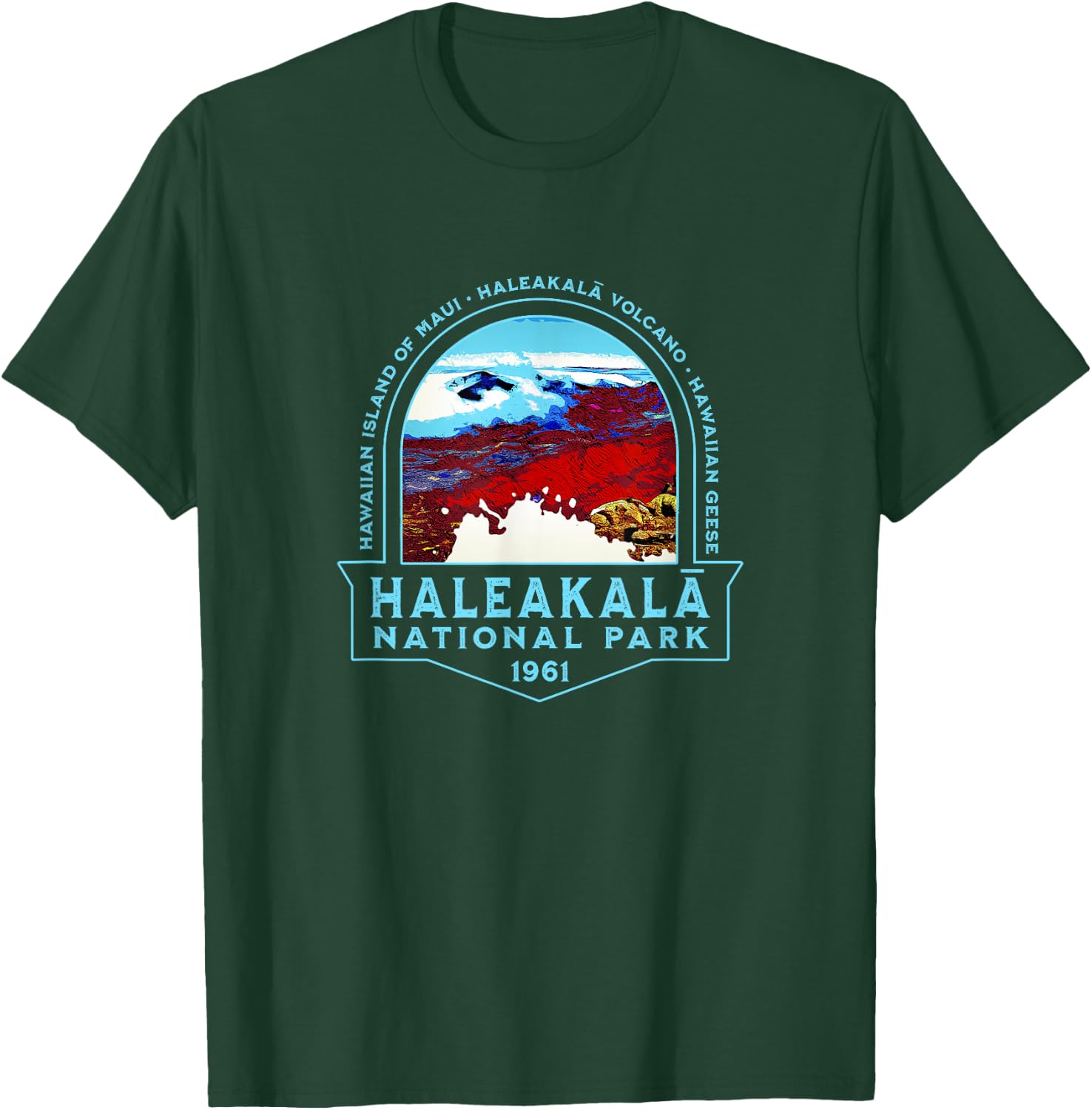 Haleakala National Park Maui Hawaii Volcano Hiking T-Shirt - T-Shirt | Forest