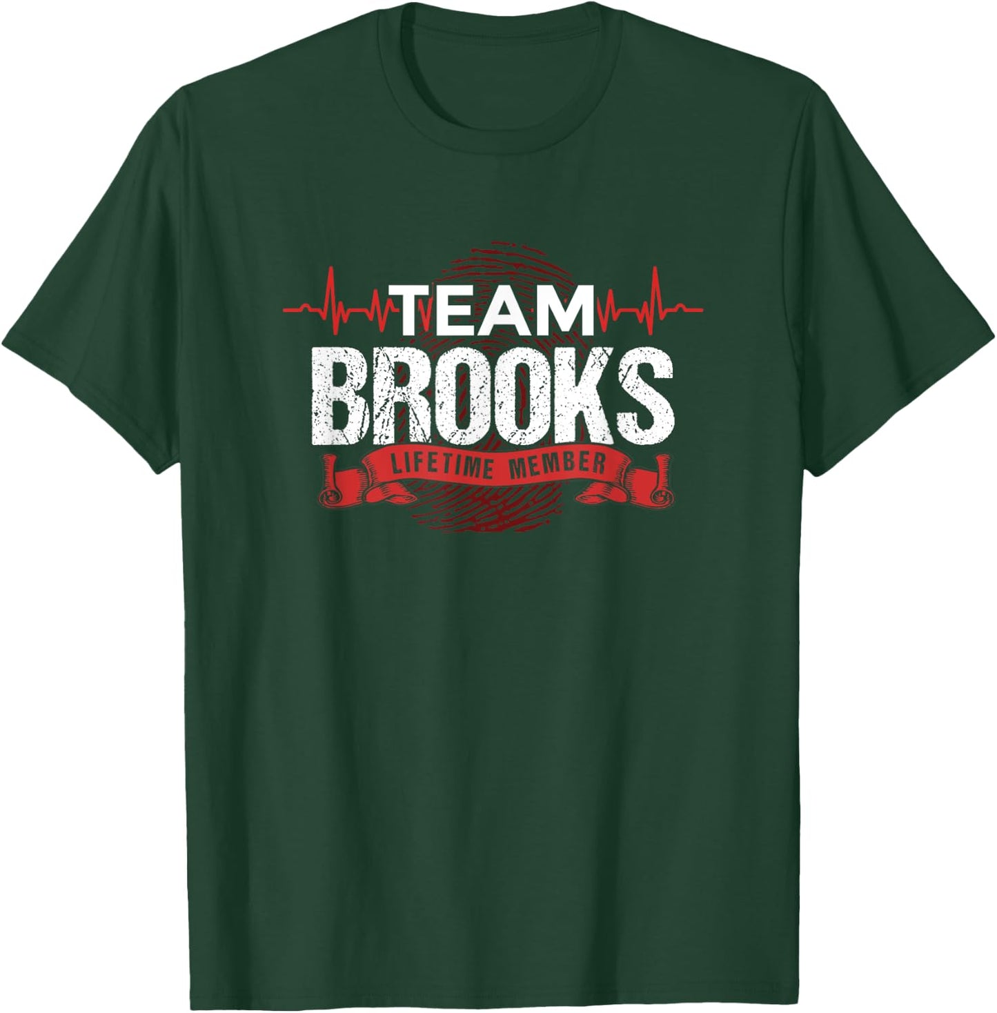 BROOKS TEAM Family Reunions DNA Heartbeat Gift T-Shirt - T-Shirt | Forest