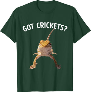 Got Crickets Bearded Dragon Shirt T-Shirt - T-Shirt | Forest