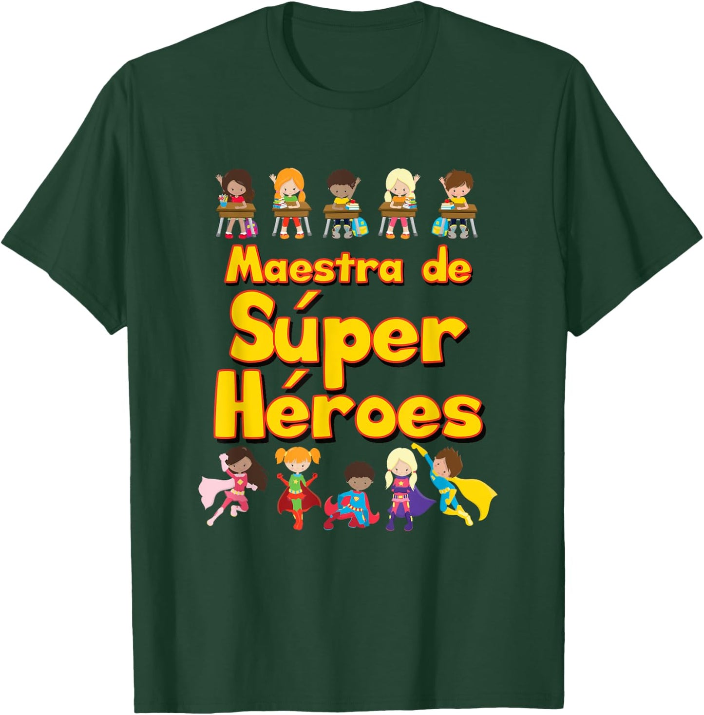 Maestra de Superhéroes T-Shirt - T-Shirt | Forest