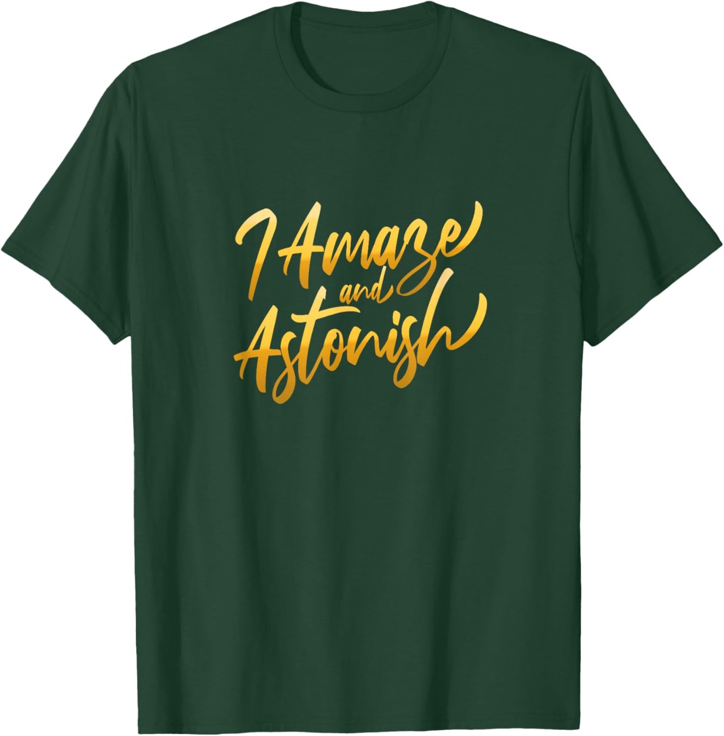 University Varsity-Gold I Amaze & Astonish Varsity Yellow T-Shirt - T-Shirt | Forest