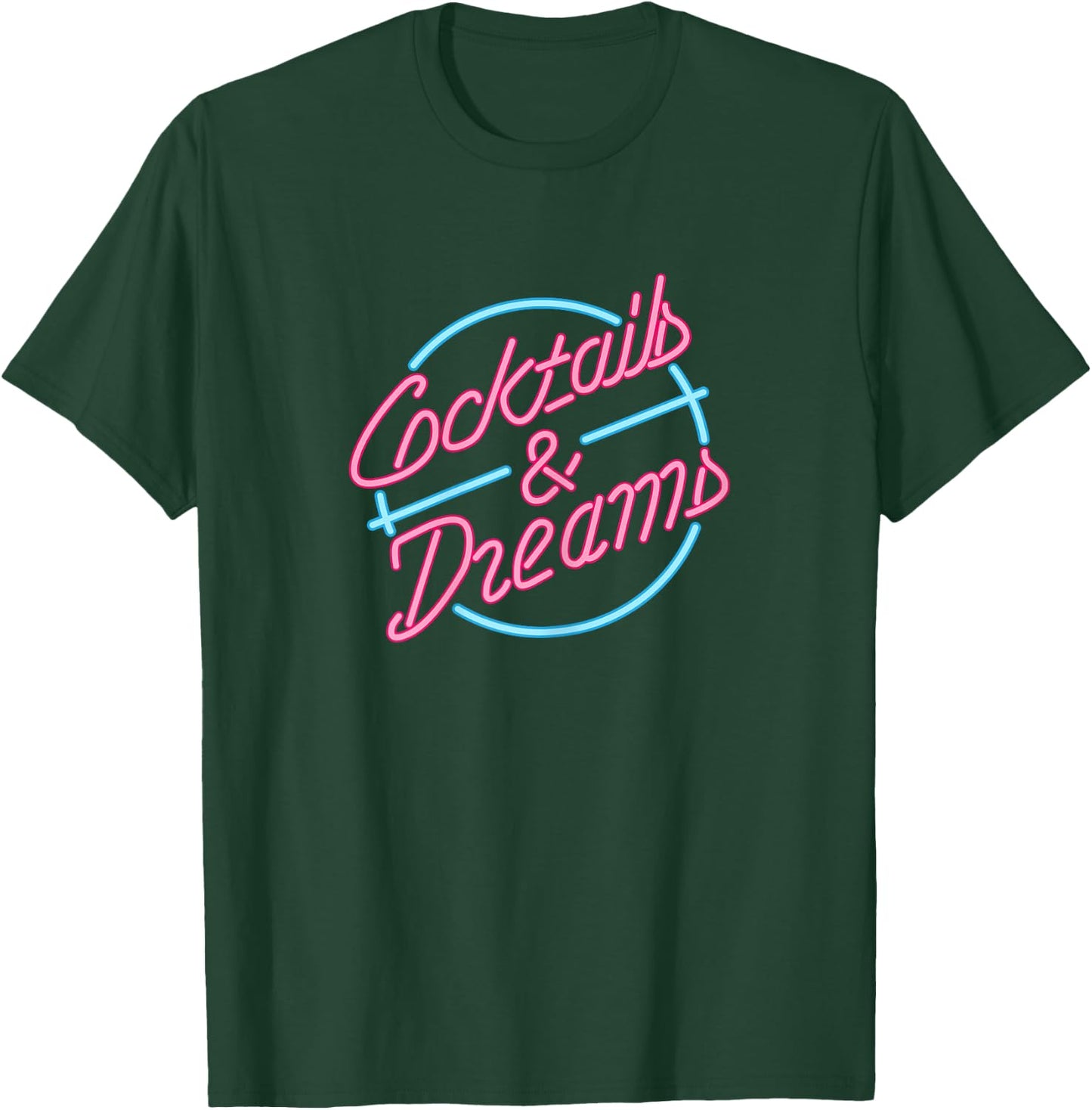 Ladies Designer Cocktails & Dreams Shirt T-Shirt - T-Shirt | Forest