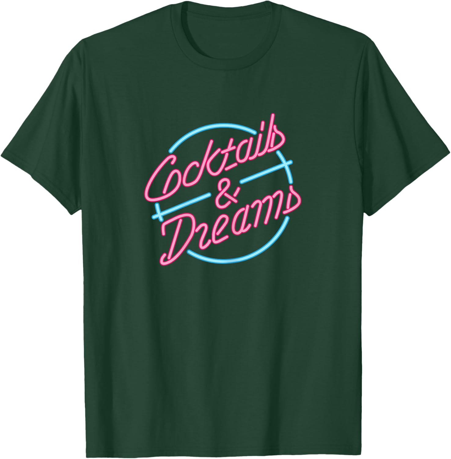 Ladies Designer Cocktails & Dreams Shirt T-Shirt - T-Shirt | Forest