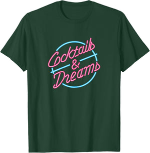 Ladies Designer Cocktails & Dreams Shirt T-Shirt - T-Shirt | Forest