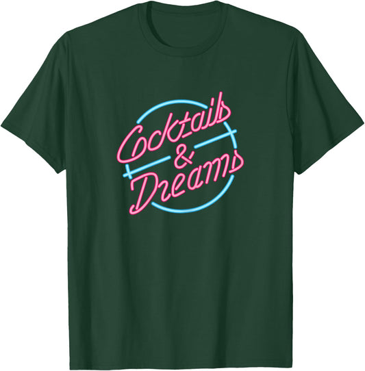 Ladies Designer Cocktails & Dreams Shirt T-Shirt - T-Shirt | Forest