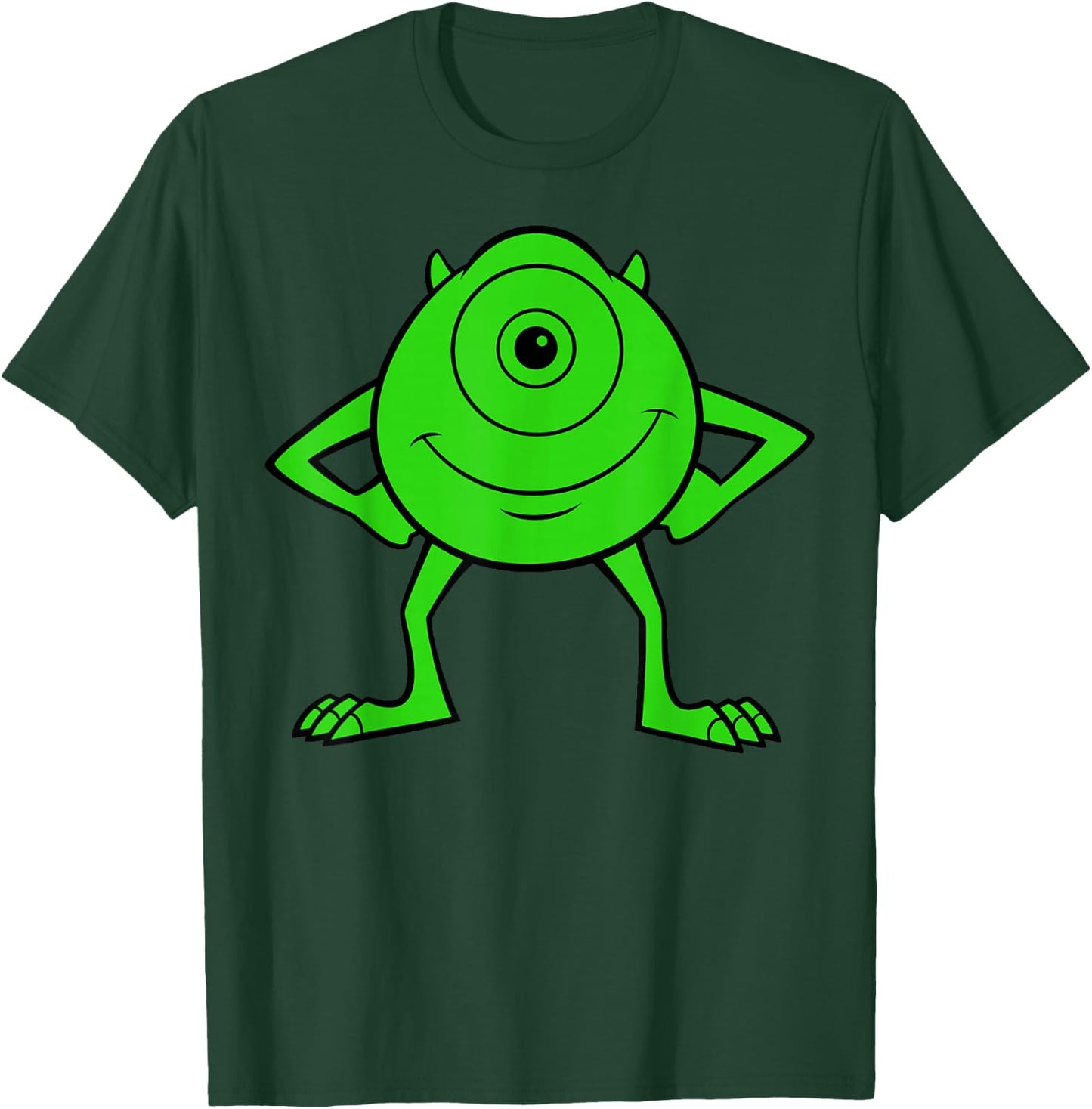 Disney Pixar Monsters, Inc. Mike Wazowski Cyclops Retro T-Shirt - T-Shirt | Forest