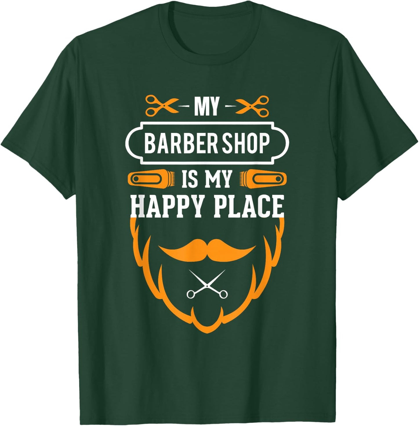 Vintage Retro Barber Shop Quote Saying Shirt Gift T-Shirt - T-Shirt | Forest