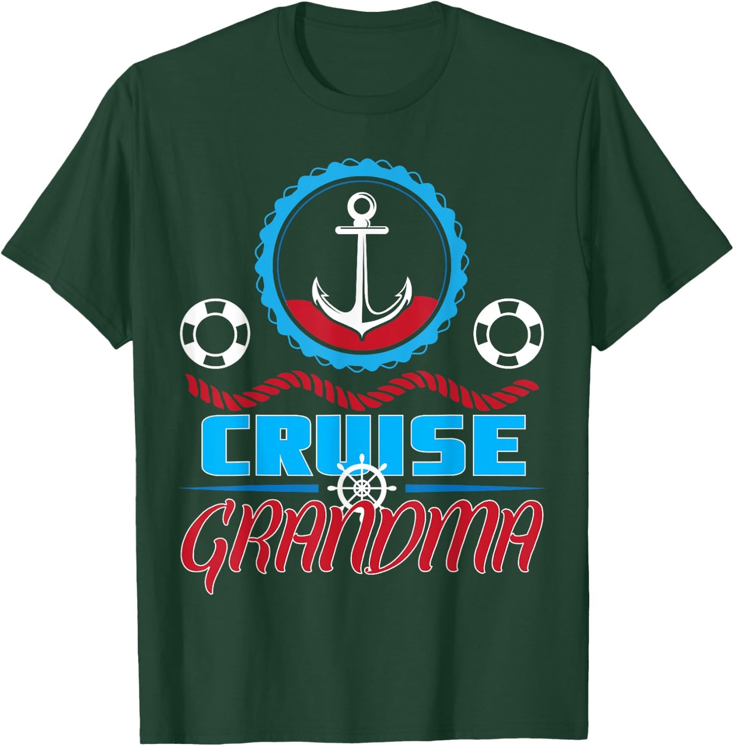 Cruise Grandma Gift Shirt Cruise Travel Bon Voyage Gifts T-Shirt - T-Shirt | Forest