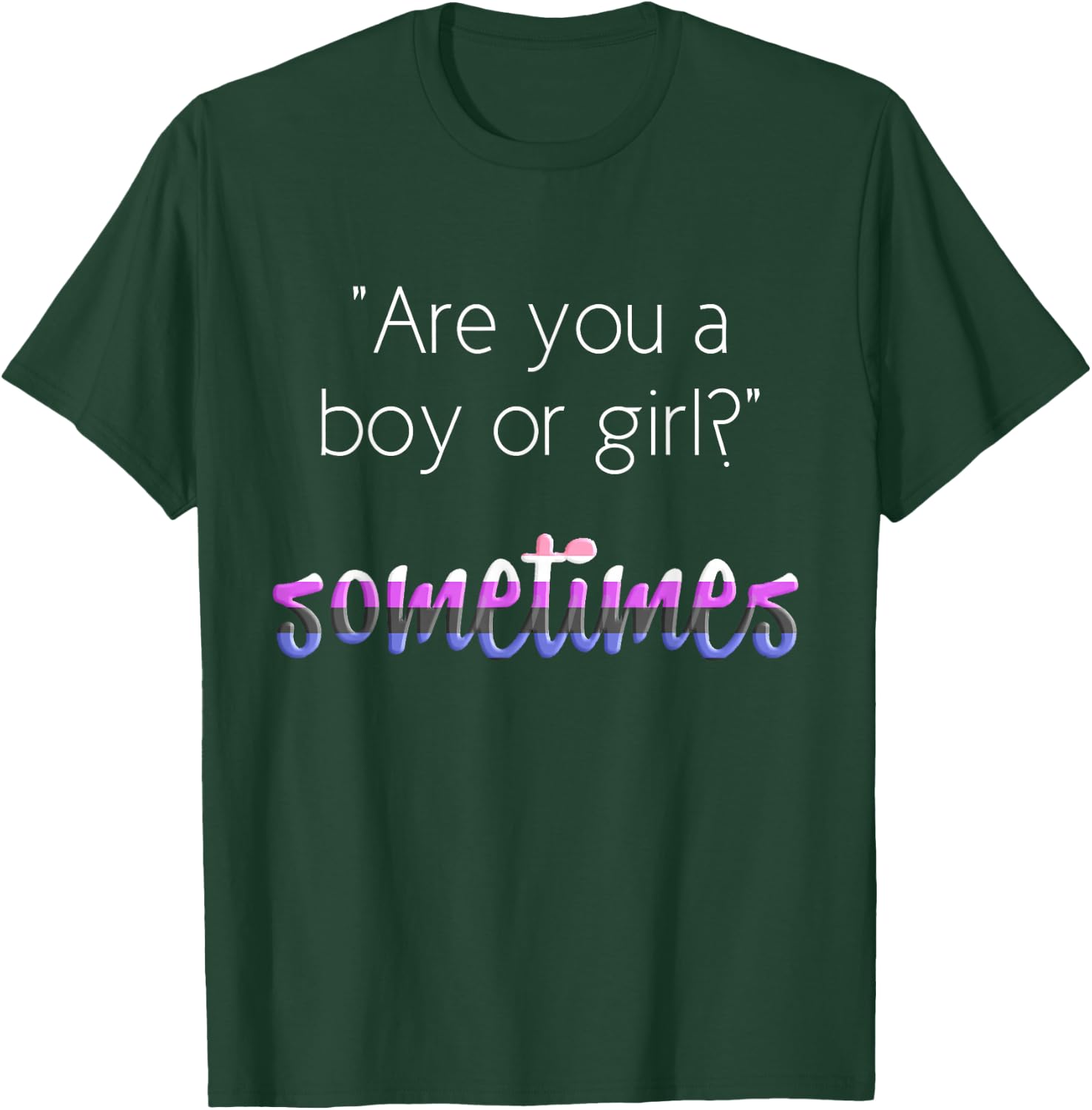 Nonbinary Genderfluid Pride Flag T Shirt Gender Queer Shirt T-Shirt - T-Shirt | Forest