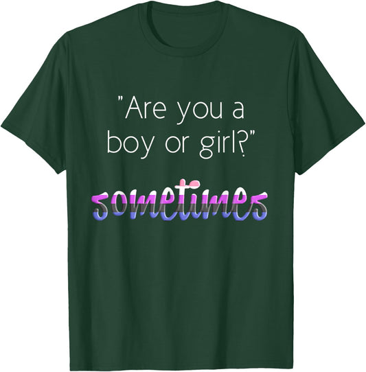 Nonbinary Genderfluid Pride Flag T Shirt Gender Queer Shirt T-Shirt - T-Shirt | Forest