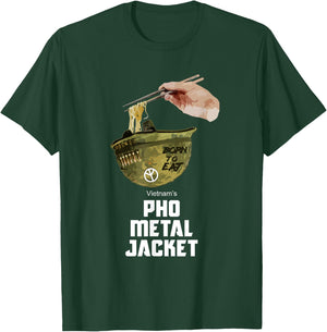 Pho Shirt Pho Metal Jacket Gamer Shirt Veteran Shirt T-Shirt - T-Shirt | Forest