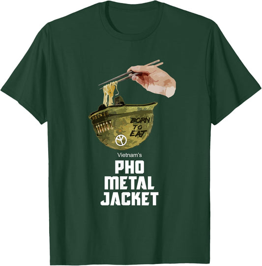 Pho Shirt Pho Metal Jacket Gamer Shirt Veteran Shirt T-Shirt - T-Shirt | Forest