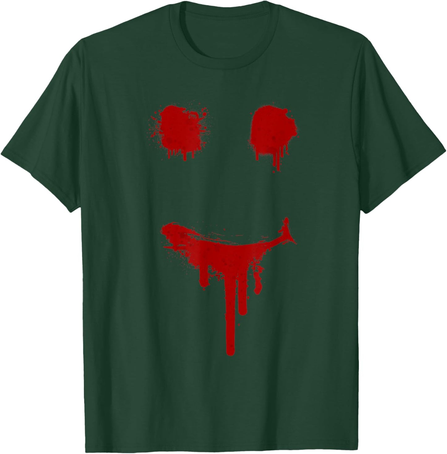 Bloody Halloween Costume I Blood Splatter Smile T-Shirt - T-Shirt | Forest
