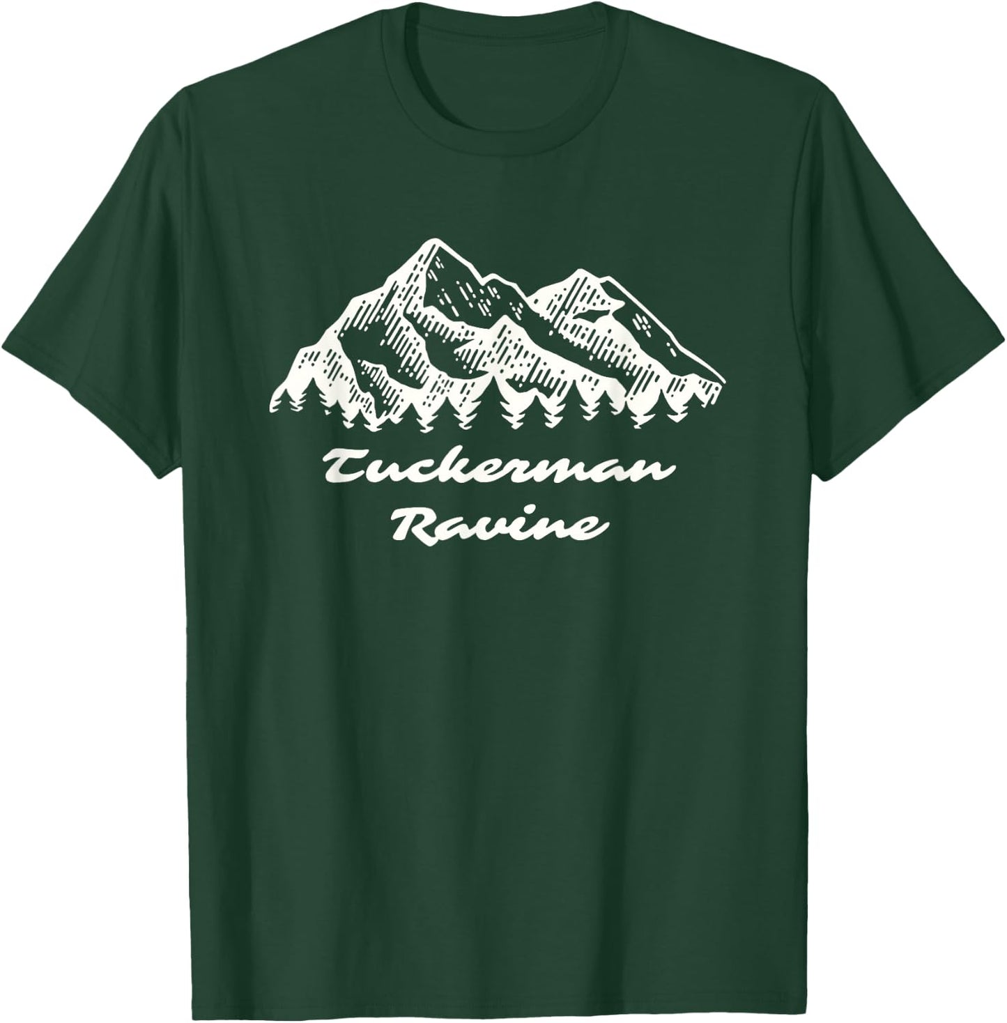 Tuckerman Ravine Ski/Snowboard Vacation T-Shirt - T-Shirt | Forest