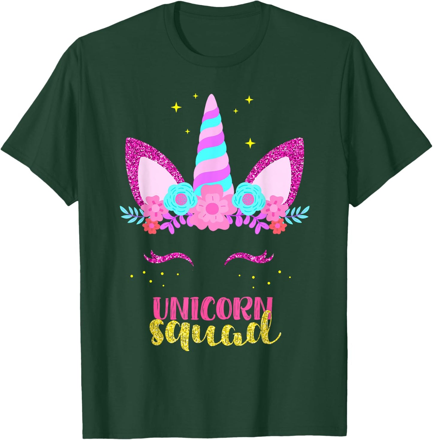 Unicorn Squad, Cute Fantasy Family Matching for Parties T-Shirt - T-Shirt | Forest