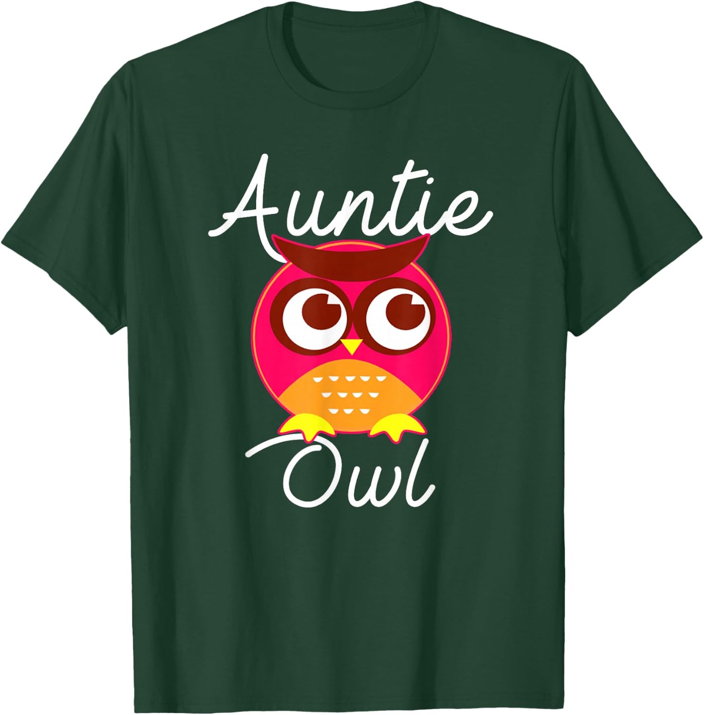 Auntie Owl Cute Owl Lover For Aunt T-Shirt - T-Shirt | Forest