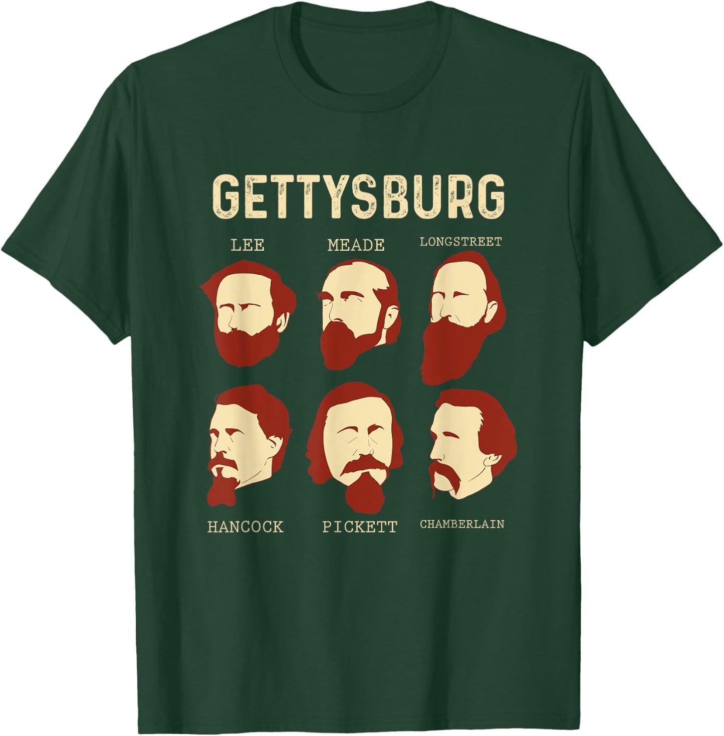 Gettysburg American Civil War Reenactment Reenactor T-Shirt - T-Shirt | Forest