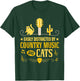 Distracted By Country Music And Cats Cowboy Cat T-Shirt - T-Shirt | Forest