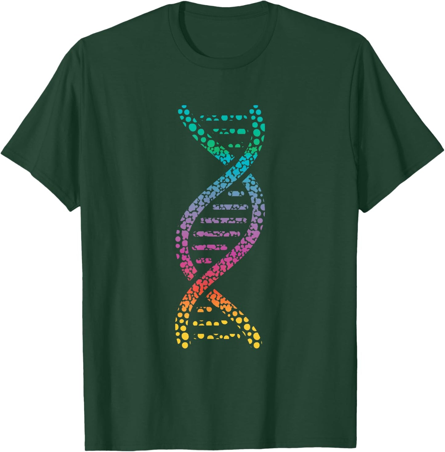DNA Molecular World Genes Biology Lover Geek Gift T-Shirt - T-Shirt | Forest
