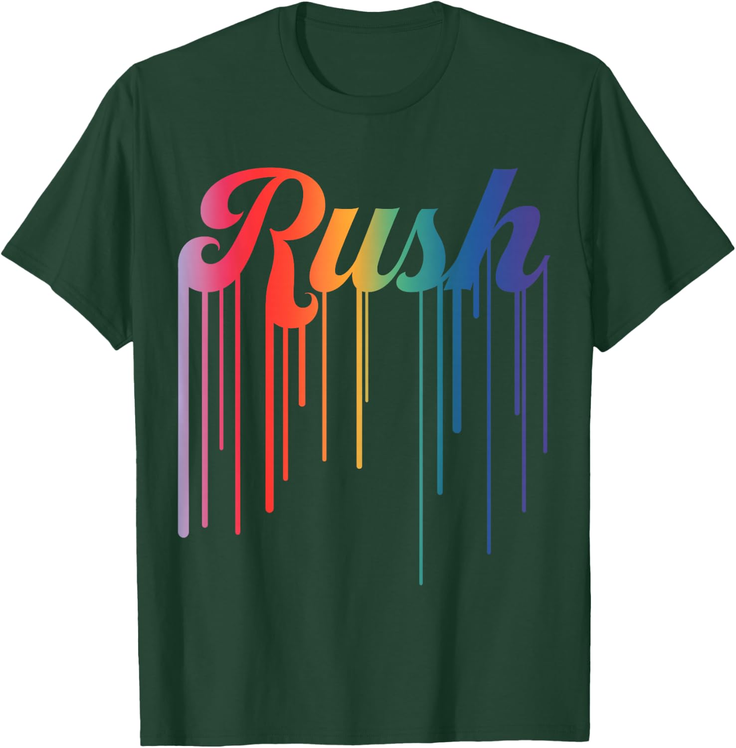 Retro Rush Name Vintage Hearts Gifts Men Kids Meme T-Shirt - T-Shirt | Forest