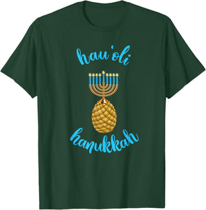 Happy Chanukkah from Hawaii Shirt - Hau'oli Hanukkah T-Shirt - T-Shirt | Forest