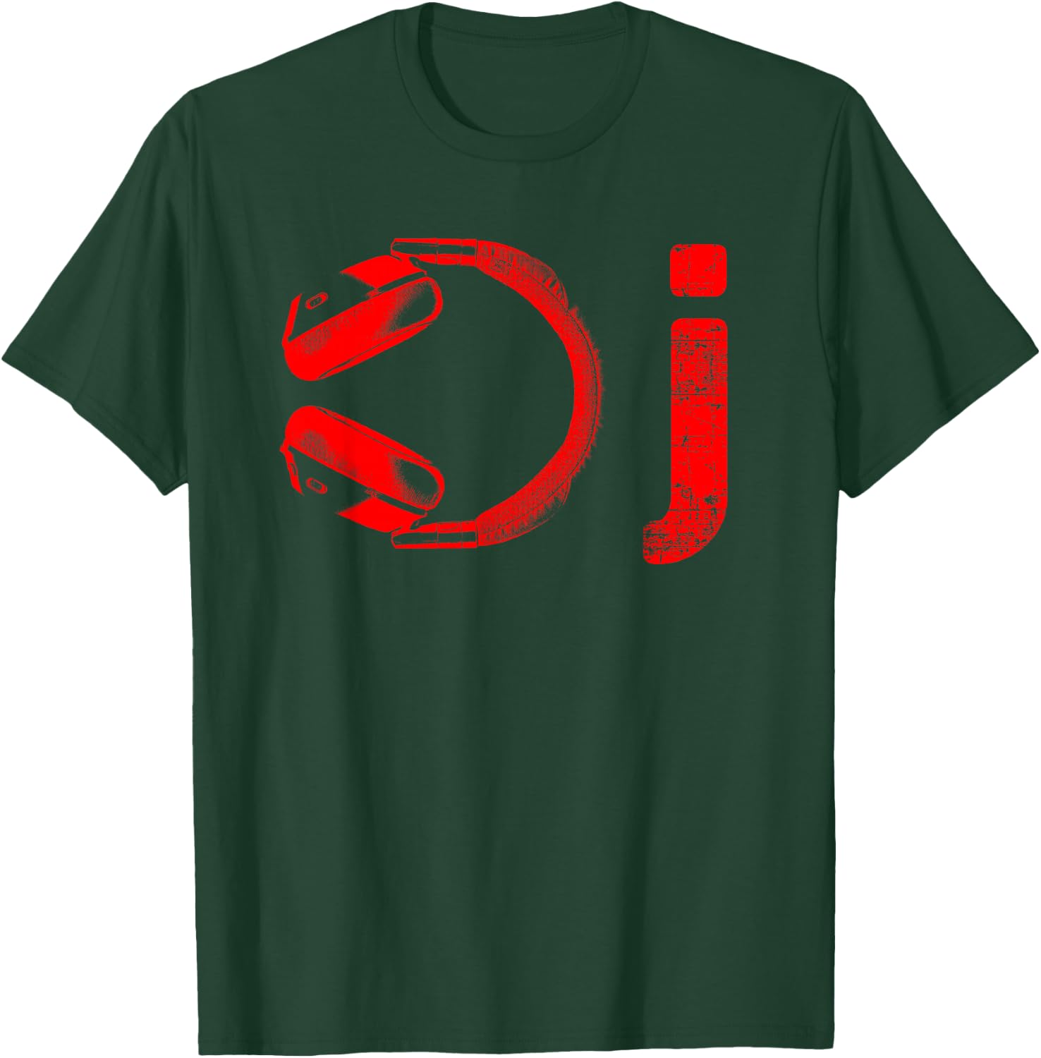 DJ Headphone Shirt | I Heart Being A DJs Party Gift T-Shirt - T-Shirt | Forest