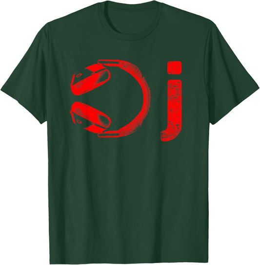 DJ Headphone Shirt | I Heart Being A DJs Party Gift T-Shirt - T-Shirt | Forest