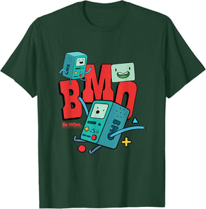 Adventure Time BMO Be More Emotions Collage Cartoon T-Shirt - T-Shirt | Forest